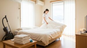 旭川、東川、富良野エリアの 民泊清掃管理